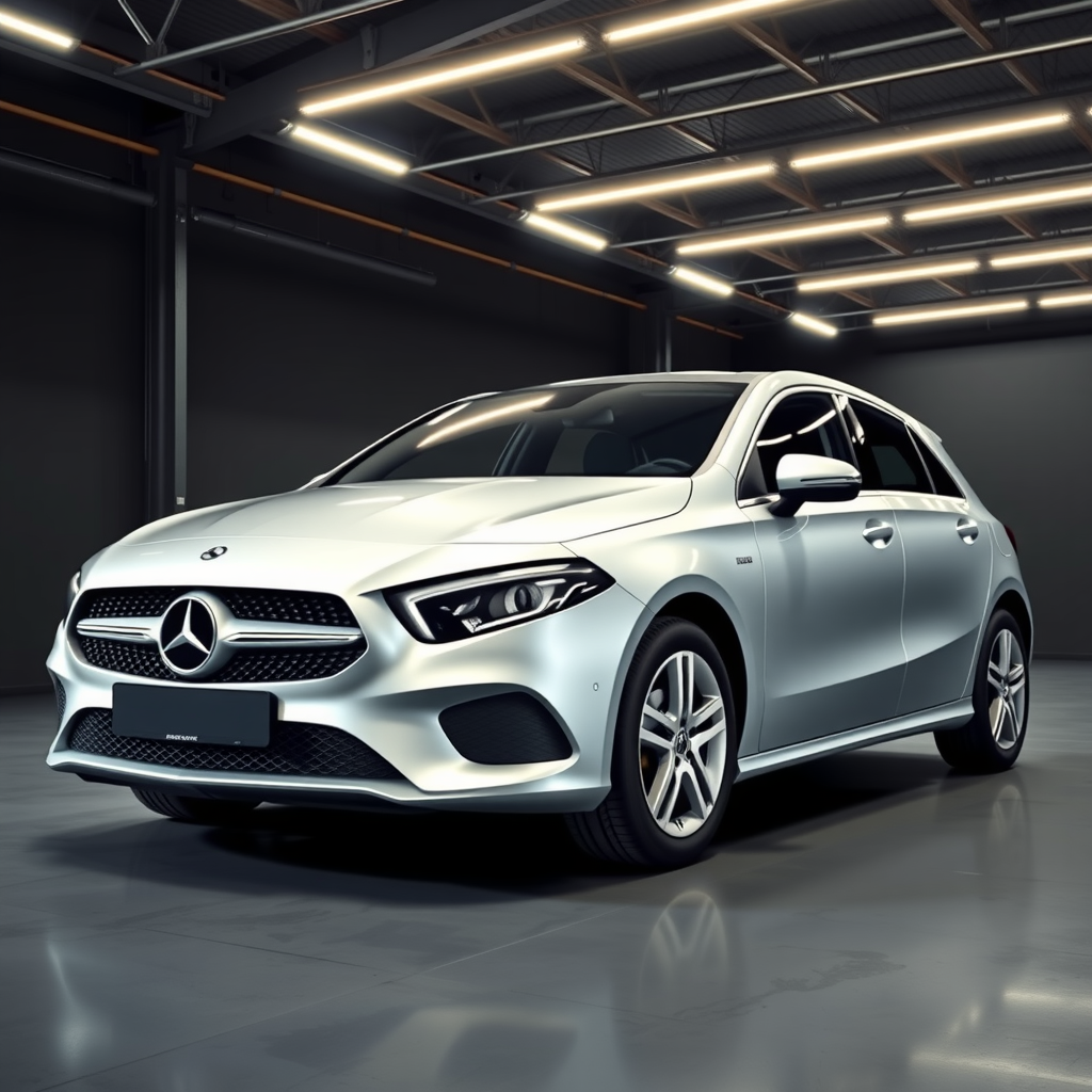 Mercedes A Class 168 side profile — Mercedes A Class wheel fitment