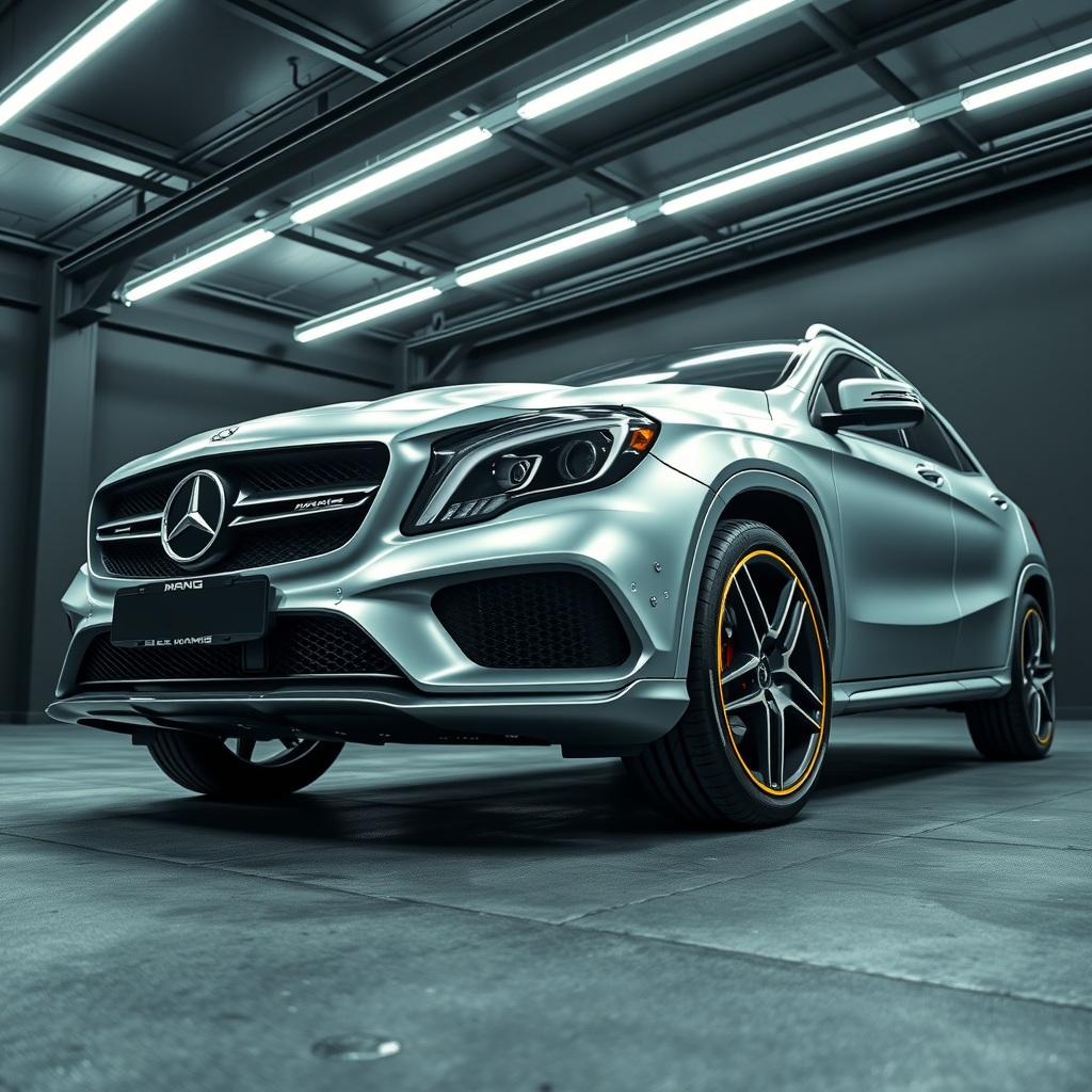 Mercedes Amg Gla 45, 45s X156 side profile — Mercedes GLA AMG wheel fitment