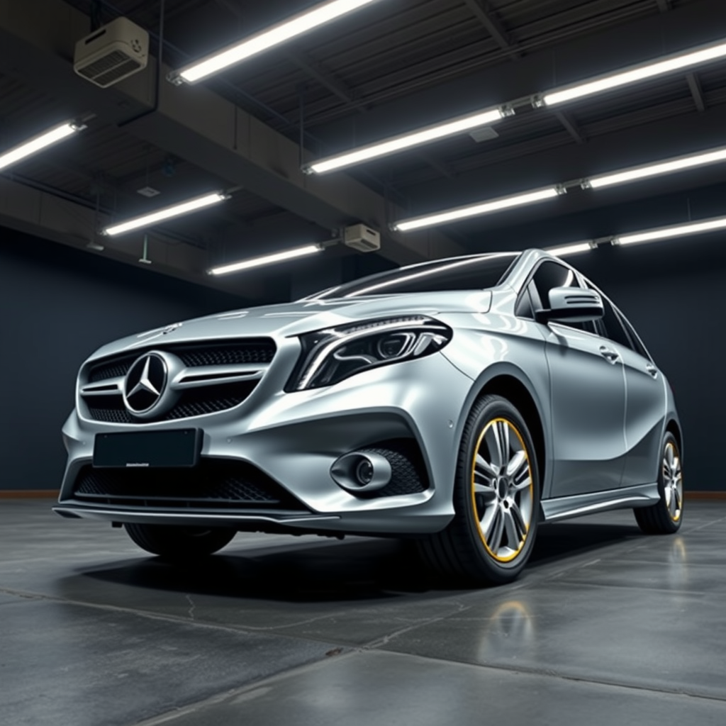 Mercedes B-Class Electric Drive 245G side profile — Mercedes B-Class wheel fitment