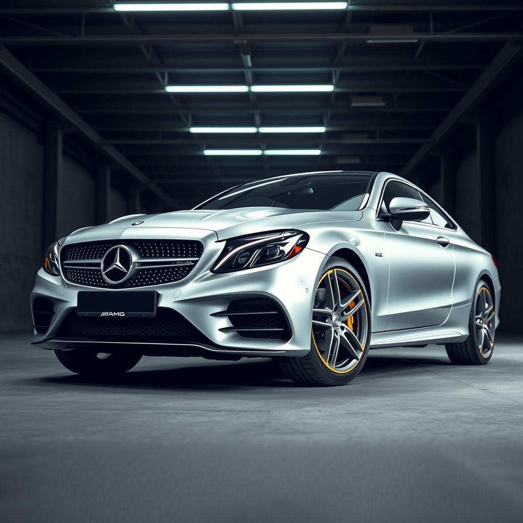 Mercedes C 43 Amg 4matic Coupe Inc Facelift side profile — Mercedes C Class AMG wheel fitment