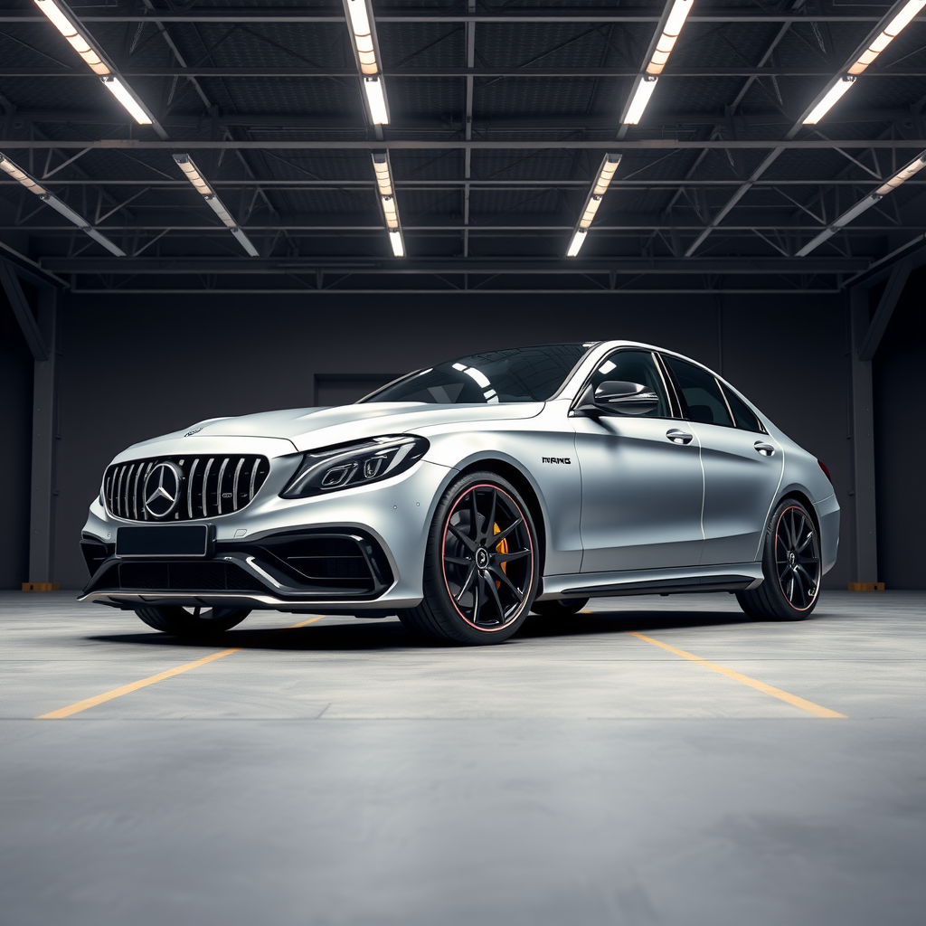 Mercedes C204/205 63 AMG Saloon Inc Facelift side profile — Mercedes C Class AMG wheel fitment