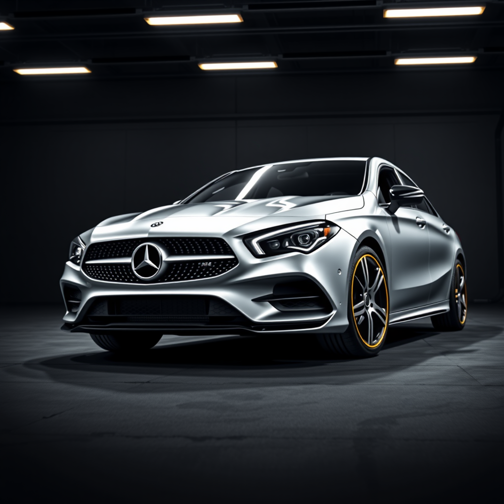 Mercedes Cla 45 Amg Br117SB Facelift side profile — Mercedes CLA AMG wheel fitment