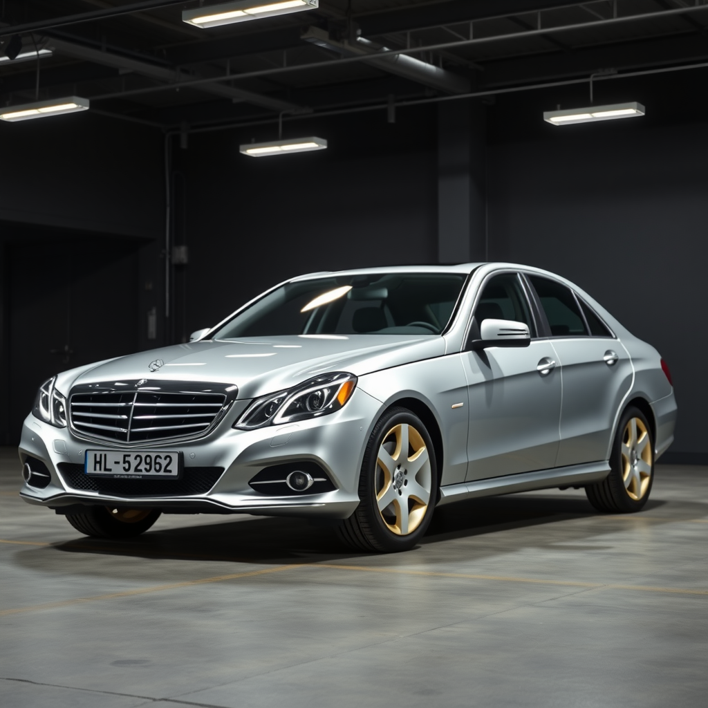 Mercedes E Class 211 All Models side profile — Mercedes E Class wheel fitment