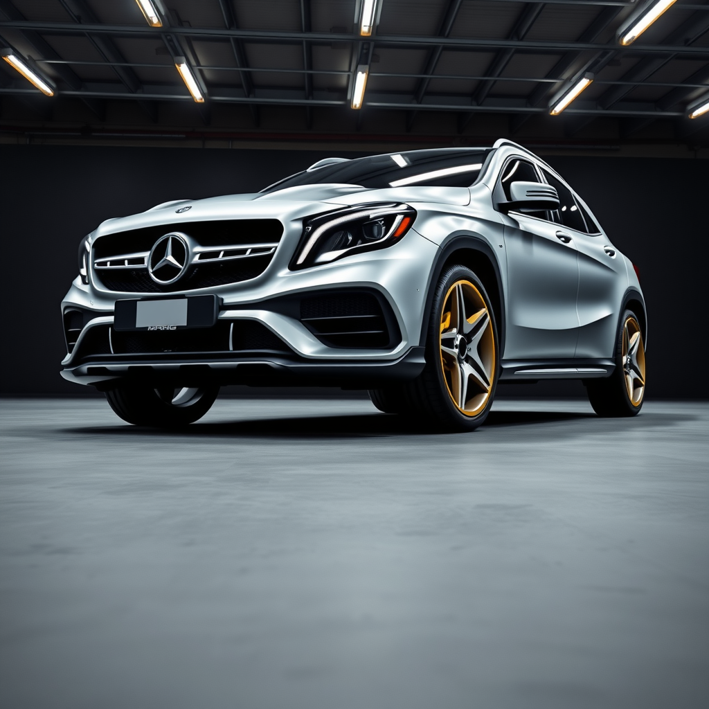 Mercedes GLA 45 AMG X156 side profile — Mercedes GLA-Class wheel fitment