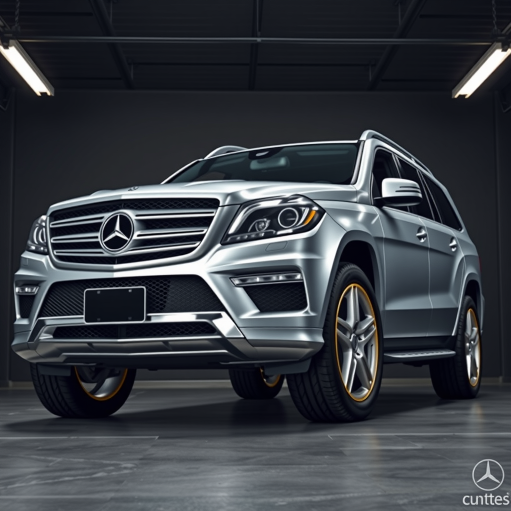 Mercedes GL-Class 166 side profile — Mercedes GL-Class wheel fitment