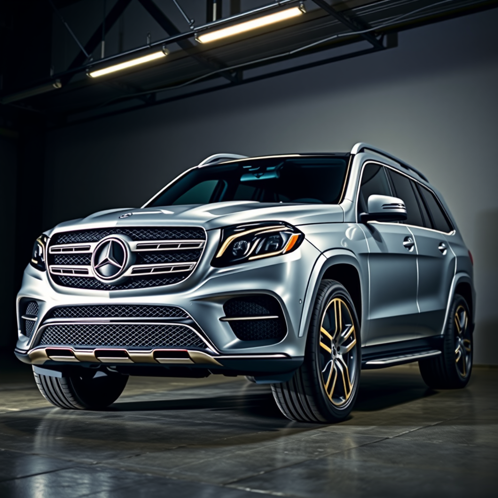 Mercedes GLS-Class 166 side profile — Mercedes GLS-Class wheel fitment