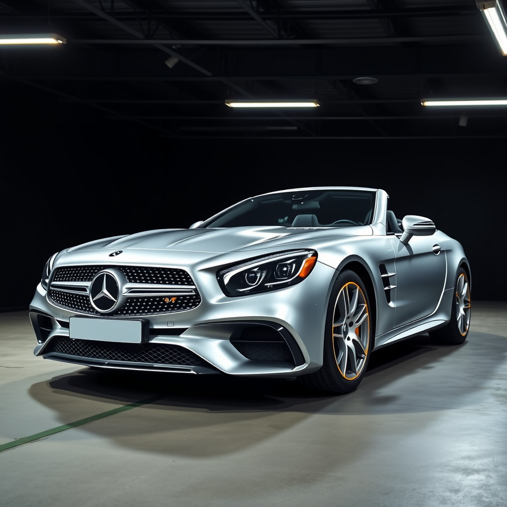 Mercedes R230 side profile — Mercedes SL-Class AMG wheel fitment