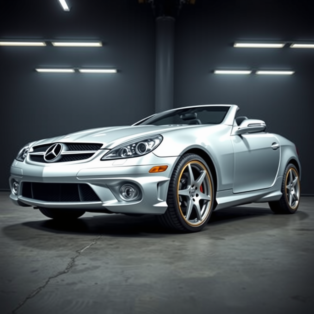 Mercedes SLK 55 R171 side profile — Mercedes SLK-Class AMG wheel fitment