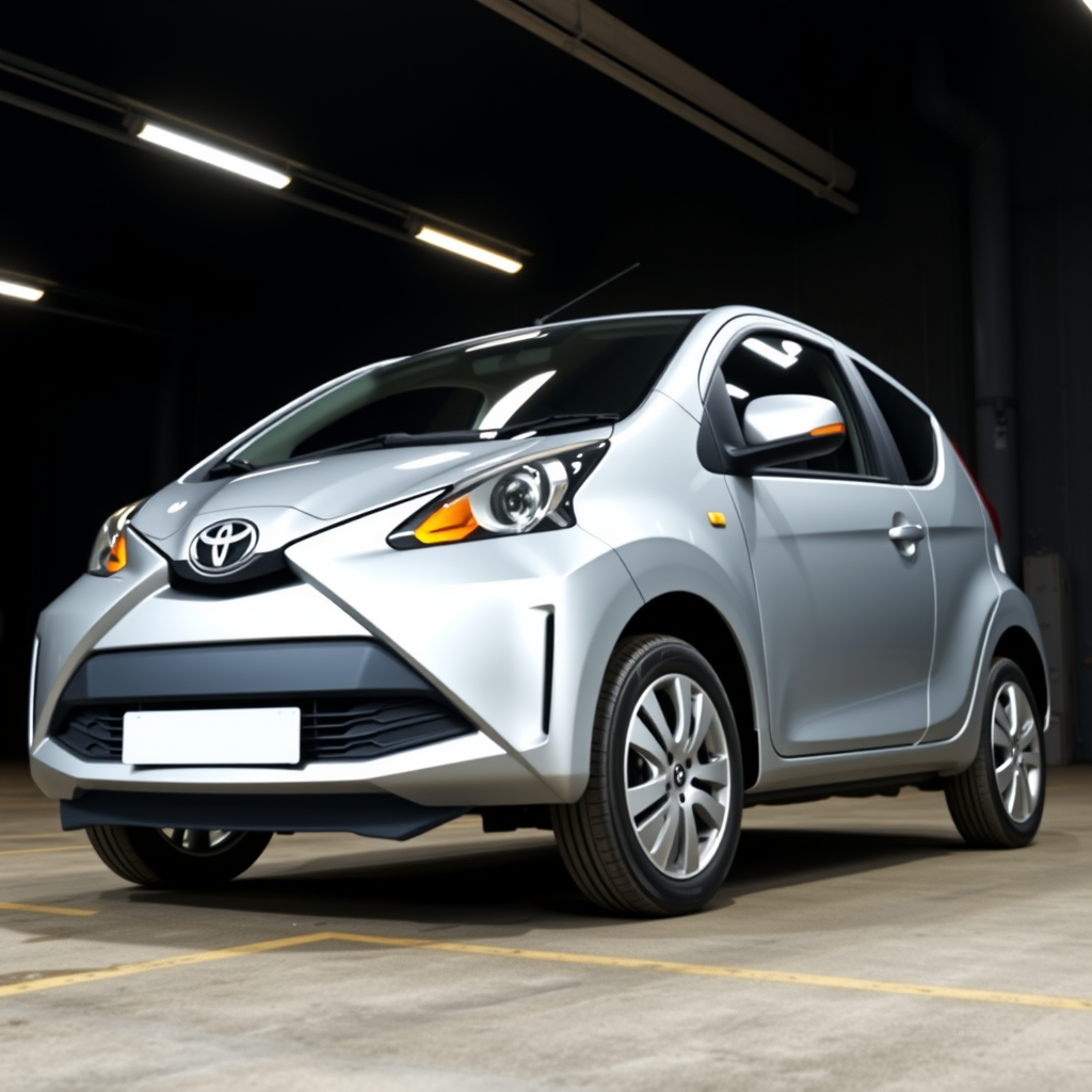 Toyota Aygo (I) AB1, /-N, /-MS1 side profile — Toyota Aygo wheel fitment