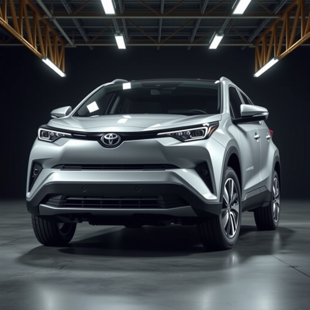 Toyota BZ4 X EAM10 side profile — Toyota BZ4 wheel fitment