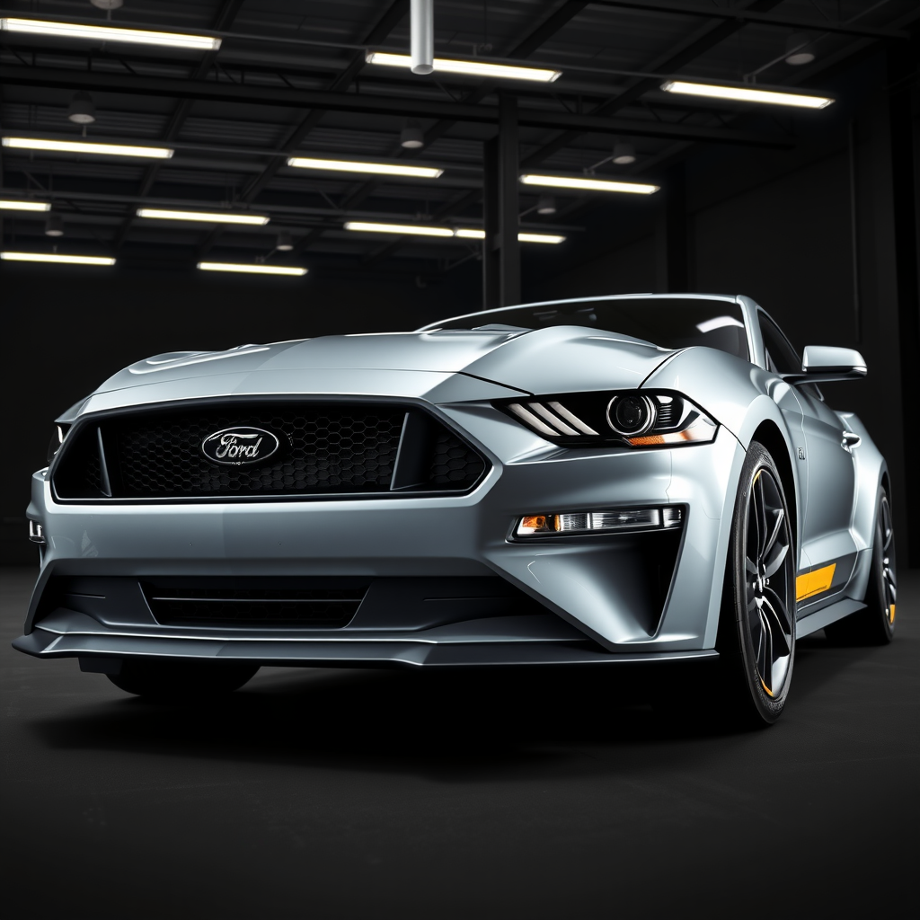 Ford Mustang (Vii) LAE side profile — Ford Mustang wheel fitment