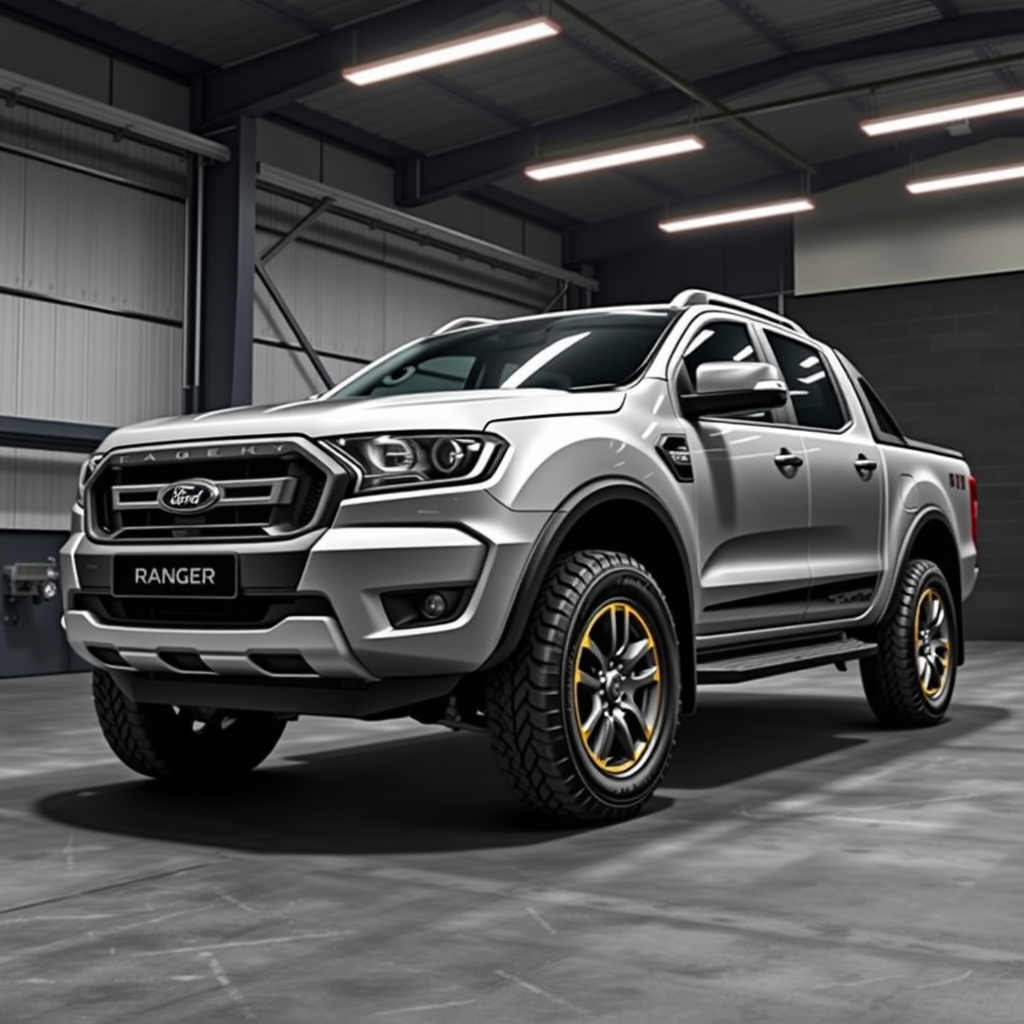 Ford Ranger V 2AB, 2AZB 100mm Arch Kit side profile — Ford Ranger wheel fitment