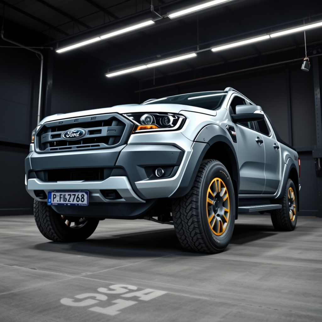 Ford Ranger Raptor V 2AB, 2AZB 100mm Arch Kit side profile — Ford Ranger Raptor wheel fitment