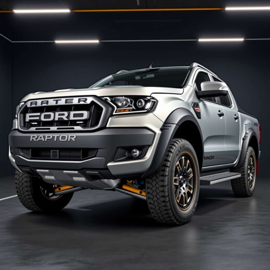 Ford Ranger Raptor V 2AB, 2AZB 60mm Arch Kit side profile — Ford Ranger Raptor wheel fitment