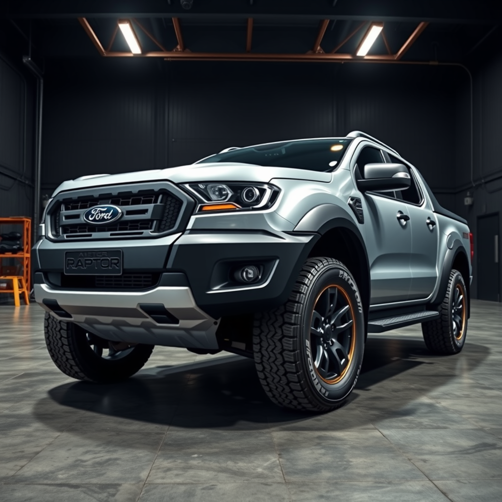 Ford Ranger Raptor V 2AB, 2AZB 20mm Arch Kit side profile — Ford Ranger Raptor wheel fitment