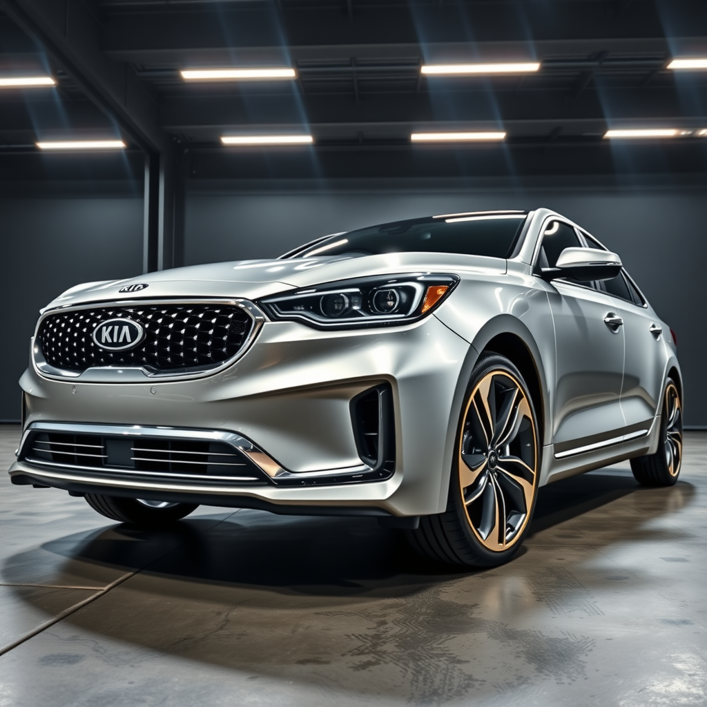 Kia Opirus LD side profile — Kia Opirus wheel fitment