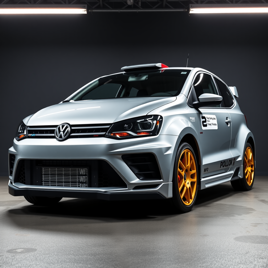 Volkswagen Polo (V) Wrc 6R side profile — Volkswagen Polo wheel fitment