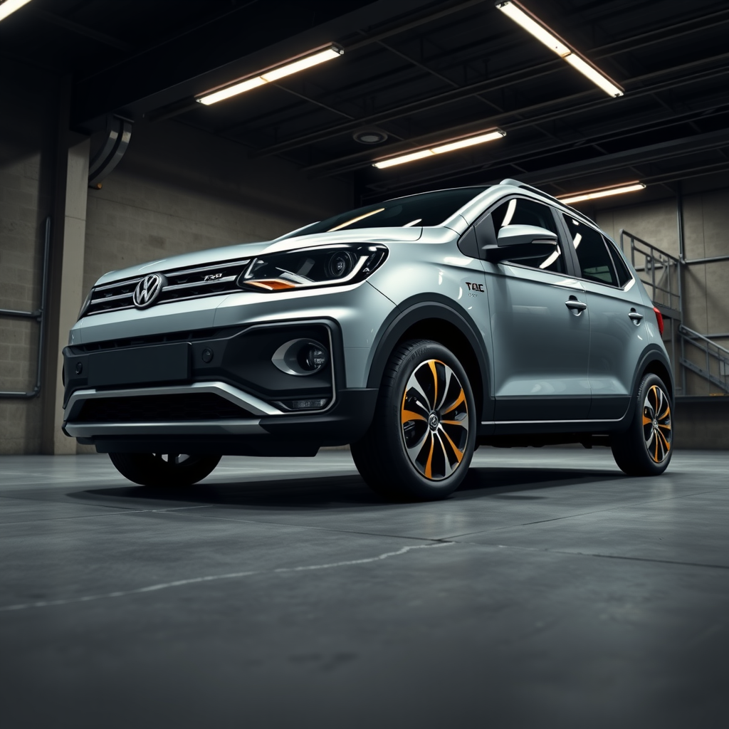 Volkswagen Taigo CS side profile — Volkswagen Taigo wheel fitment