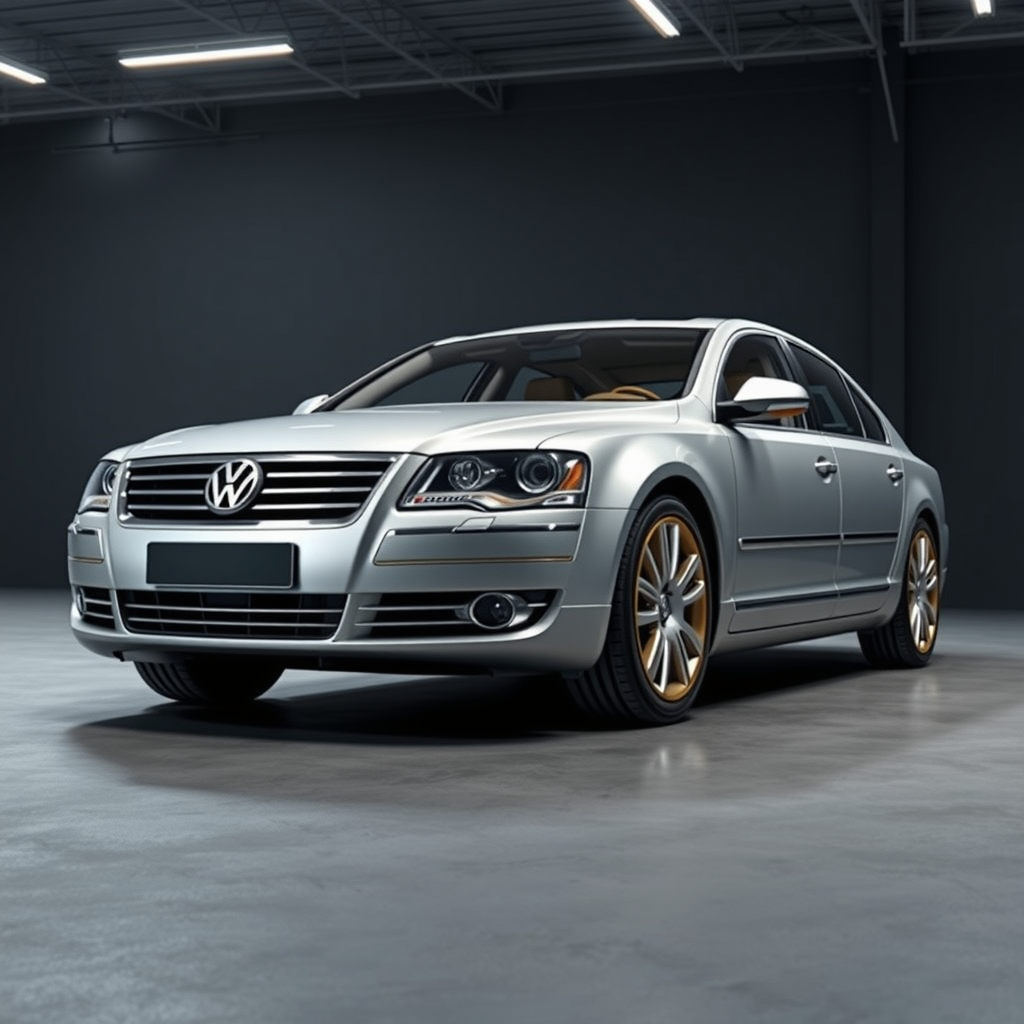 Volkswagen Phaeton V10 3D side profile — Volkswagen Phaeton wheel fitment
