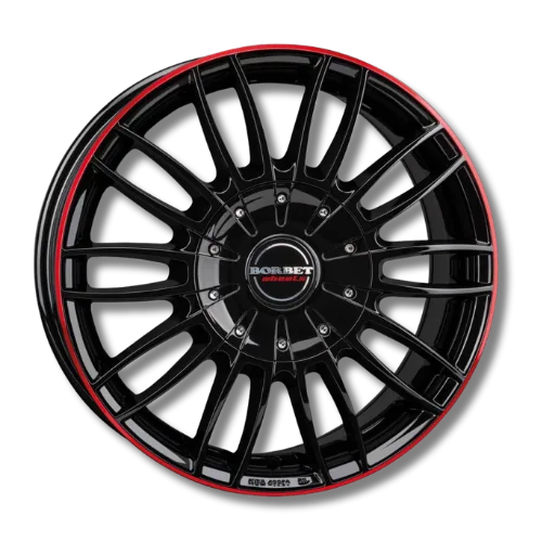 Borbet Borbet - CW3 black glossy red ring