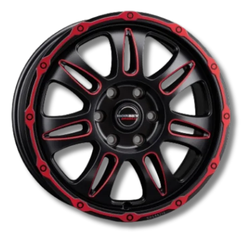 Borbet Borbet - CW8 red rim window polished matt