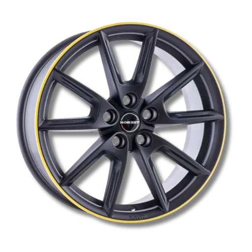 Borbet Borbet - LX18 black matt rim yellow