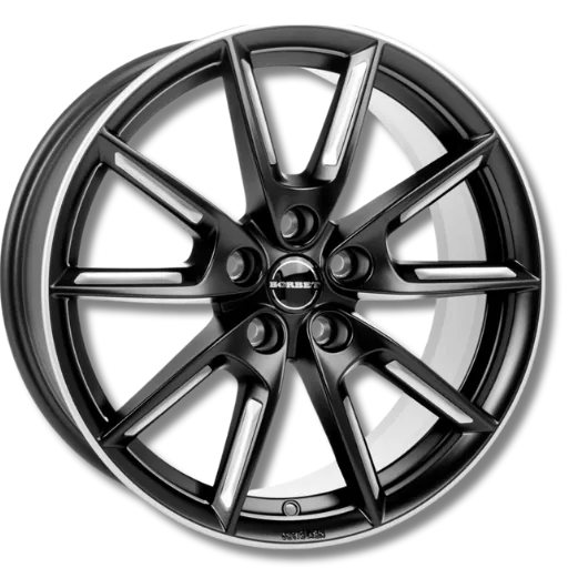 Borbet Borbet - LX18 black matt silver spoke rim