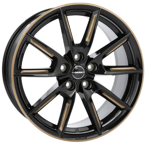 Borbet Borbet - LX19 black glossy gold spoke rim