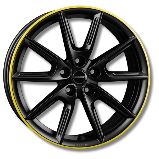 Borbet Borbet - LX19 black matt rim yellow