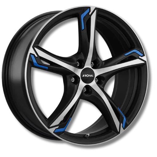 Ronal Ronal - R62 Blue jetblack-matt-frontkopiert blue