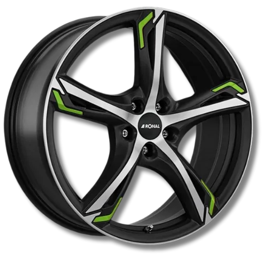 Ronal Ronal - R62 Green jetblack-matt-frontkopiert green