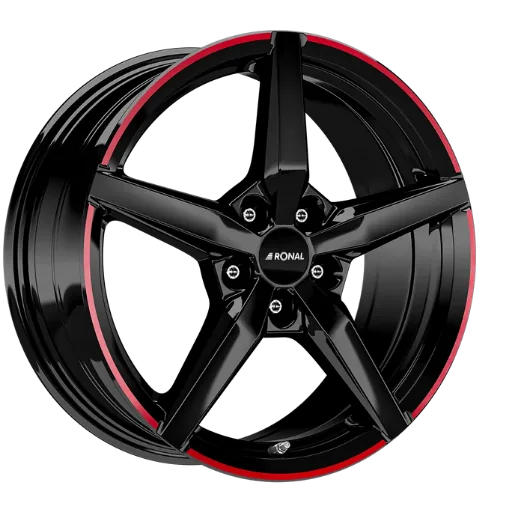 Ronal Ronal - R69 MCR jetblack-red rim