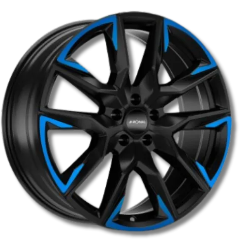 Ronal Ronal - R71 jetblack matt blue tinted matt